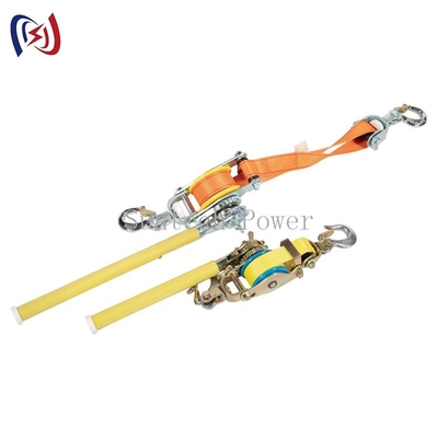 Non Conductive FRP Handle Chain Lifting Hoist For Live Line Operation