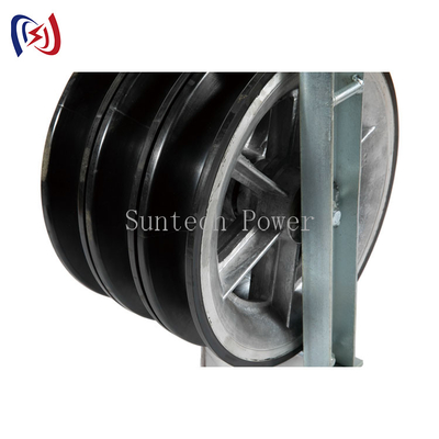 Aluminum Sheave Rubber Lined Conductor Stringing Blocks