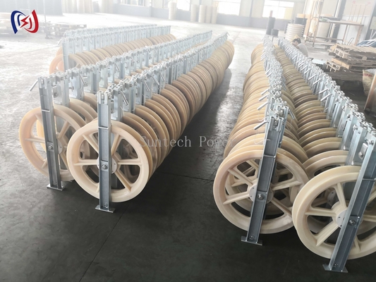 822 Series Stringing Block Overhead Transmission Line Tools With Customized Sheave Dimension And High Load Capacity