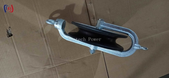 Overhead Line Round Belt Hold Down Wire Cable Pulley Stringing Block