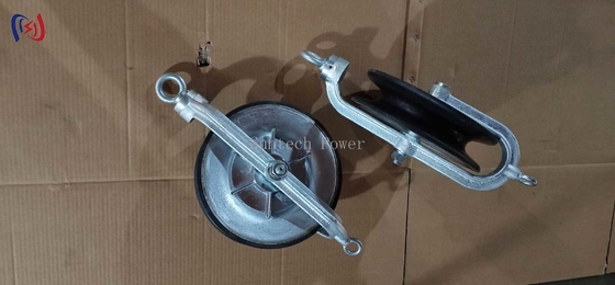 Overhead Line Round Belt Hold Down Wire Cable Pulley Stringing Block