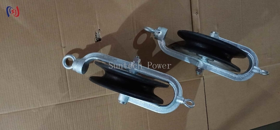 Overhead Line Round Belt Hold Down Wire Cable Pulley Stringing Block