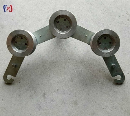Hook Ground Block Cable Pulling Pulley For Conductor / Steel Wire Rope