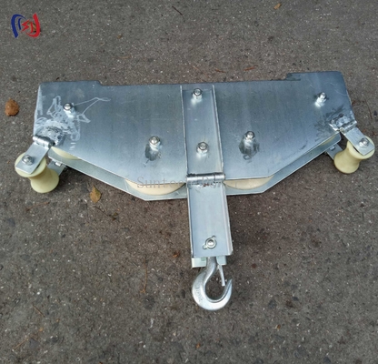 Four Sheaves Combined Block Optical Fiber Cable Pulley Block OPGW Quadrant Block Combined Type