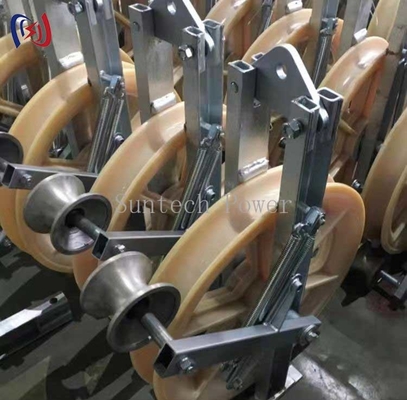 Grounding Roller Stringing Block Conductor Stringing Blocks Transmission Line Grounding Roller