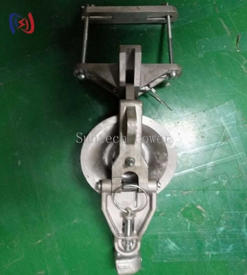 Durable Conductor Stringing Blocks For Insulator String Crossarm