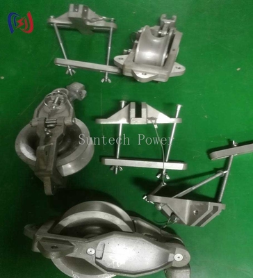 Durable Conductor Stringing Blocks For Insulator String Crossarm