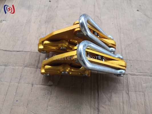 Efficiently Tension Conductor Wires With Conductor Stringing Blocks For Easy Smooth Power Line Construction