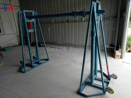 Hydraulic Cable Reel Stand | Heavy-Duty Wire Payoff System with Adjustable Tension