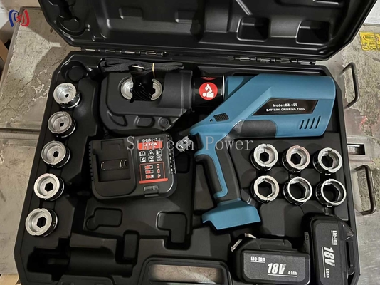Cordless Battery Hydraulic Crimping Pliers for Power Cable Terminations