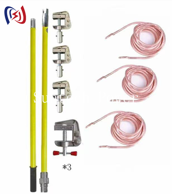 Heavy Duty Grounding Lead With Copper Clamp For Electrical Safety