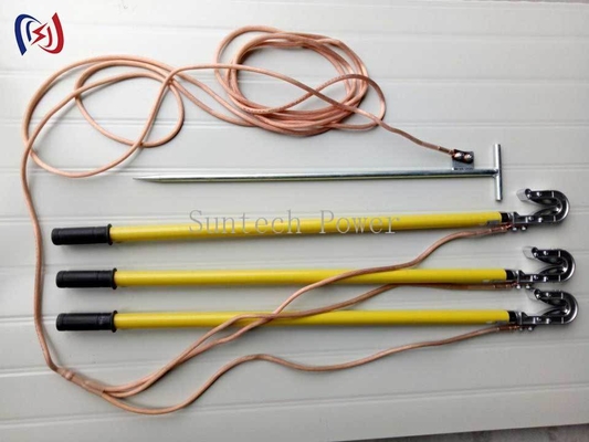 Heavy Duty Grounding Lead With Copper Clamp For Electrical Safety