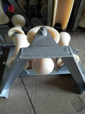 Multi-Groove Corner Ground Roller For Parallel Cable Pullin