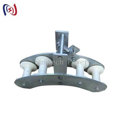 Four Sheaves Combined Block Heavy Duty Pulley System For Power Transmission Line Construction