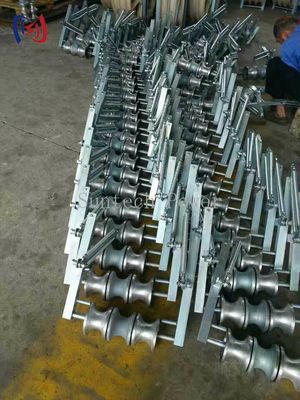Three Sheaves Stringing Block Professional Cable Pulling Equipment For Power Grid Construction