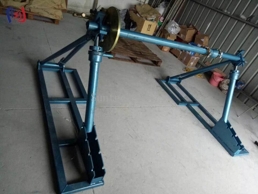 DetachableTypeCableReelStandHeavyDutyConstructionForIndustrialPowerProjects