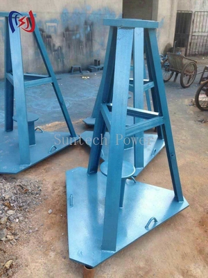 HydraulicColumnTypeCableReelStandAdjustable08mTo20mHeightForHVProjects