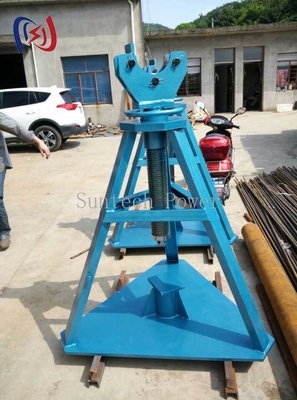 HydraulicColumnTypeCableReelStandAdjustable08mTo20mHeightForHVProjects