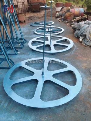 Vertical Type Cable Reel Stand Heavy Duty Steel Frame For High Voltage Cable Projects​