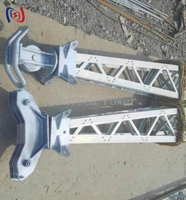 Heavy Duty Inner Suspended Lattice Gin Pole For Transmission Tower Construction