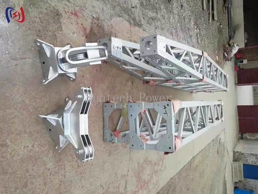 Heavy Duty Inner Suspended Lattice Gin Pole For Transmission Tower Construction
