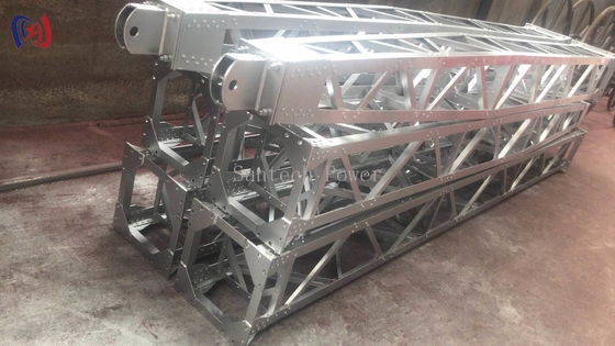 Heavy Duty Inner Suspended Lattice Gin Pole For Transmission Tower Construction