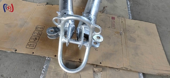 Heavy Duty A-Shape Tubular Gin Pole For Transmission Tower Construction