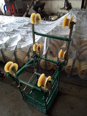 Adjustable Four Conductor Trolley For Overhead Line Repair Operations