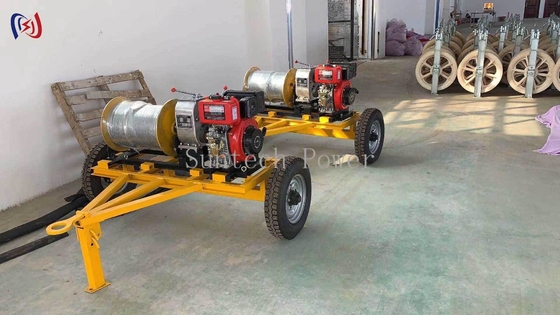 Cable Pulling Winch Heavy Duty Solution For Underground And Aerial Cable Laying