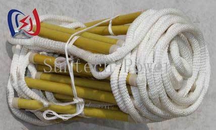 Insulated Rope Ladder for Live Electrical Work 100kV Dielectric