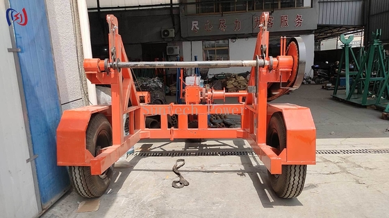 Heavy Duty Cable Reel Trailer 20T Capacity for Industrial Transport