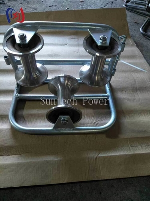 Tri-Sheave Corner Ground Roller 10KN for Power Construction