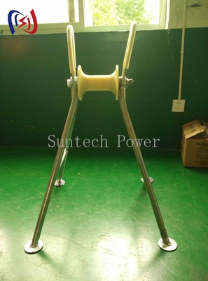 Heavy Duty Steel Pipe Elevated Cable Roller 5KN Load Capacity