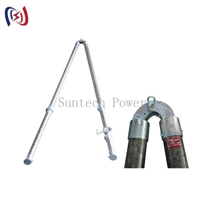 A-Shape Tubular Gin Pole LBGR120A for Transmission Tower Construction