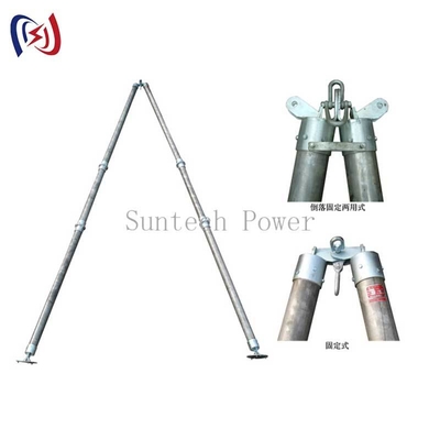 A-Shape Tubular Gin Pole LBGR120A for Transmission Tower Construction