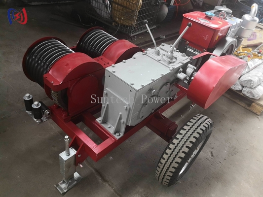 6.3-9KW Double Drum Winch for Power Line Construction JJCS-50J