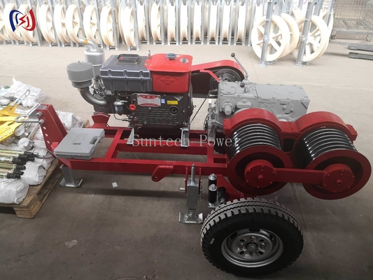 6.3-9KW Double Drum Winch for Power Line Construction JJCS-50J