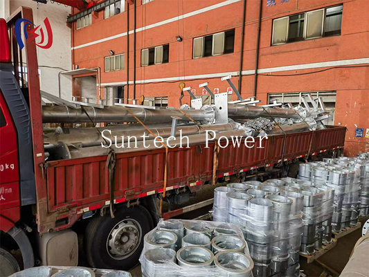Power Steel Pipe Pillars for Transmission Lines 1 Year Warranty