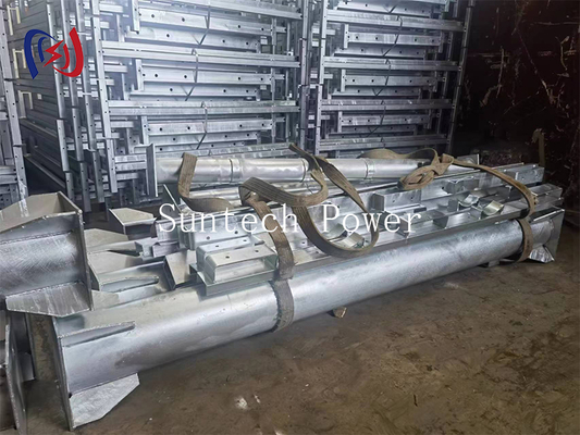 Power Steel Pipe Pillars for Transmission Lines 1 Year Warranty