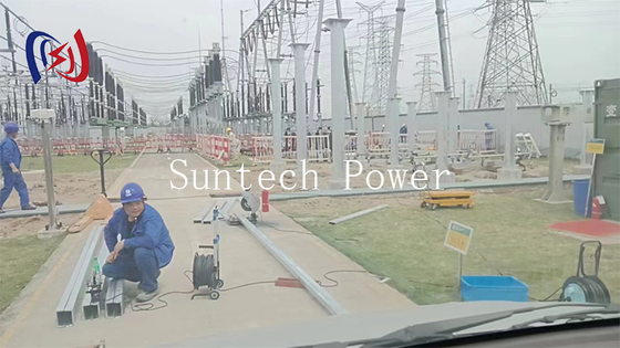 Power Steel Pipe Pillars for Transmission Lines 1 Year Warranty