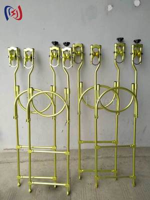 Professional Hanging Rope Ladder Inspection Trolleys with 1-1.8MM Length and 4.5-8KG Weight for 35% More Stable Transmission Line Maintenance