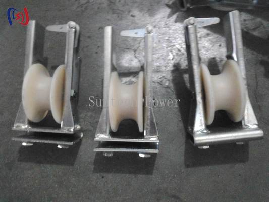 High Tension Conductor Stringing Block with Nylon Sheave and Customized Sheave Dimension for Overhead Power Line Applications