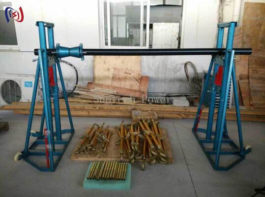 Heavy Duty Hydraulic Cable Reel Stand with 50KN Rated Load for Effortless Lifting of Large Power Cables