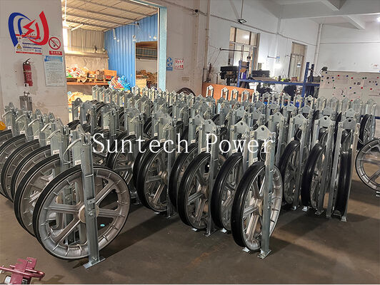 Heavy Duty 822 Series Stringing Block with MC Nylon Sheave for High Capacity Transmission Line Conductor Installation