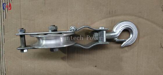 Professional Single Sheave Stringing Block with 5-20KN Rated Load and Aluminum Sheave for Lightweight Overhead Conductor Stringing