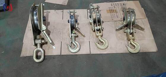 Innovative Hoisting Tackle with Both Side Opening and Dual Sheave for 100KN Rated Load