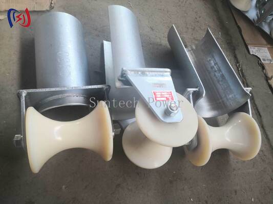 D Series Cable Entrance Protection Roller with 80-200mm Tube Diameter for Corrosion Resistant and Low Friction Cable Pulling