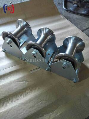 Professional 10-20KN Rated Load Cable Pithead Roller with Corrosion Resistant Durable Polyethylene Construction for Manhole Entry Protection