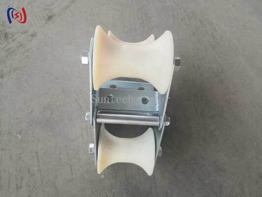 Professional 10-20KN Rated Load Cable Pithead Roller with Corrosion Resistant Durable Polyethylene Construction for Manhole Entry Protection