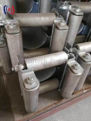 Professional Framed Cable Roller with 180mm Max Cable Diameter, 20KN Rated Load, and Corrosion Resistant Design for Underground Installation